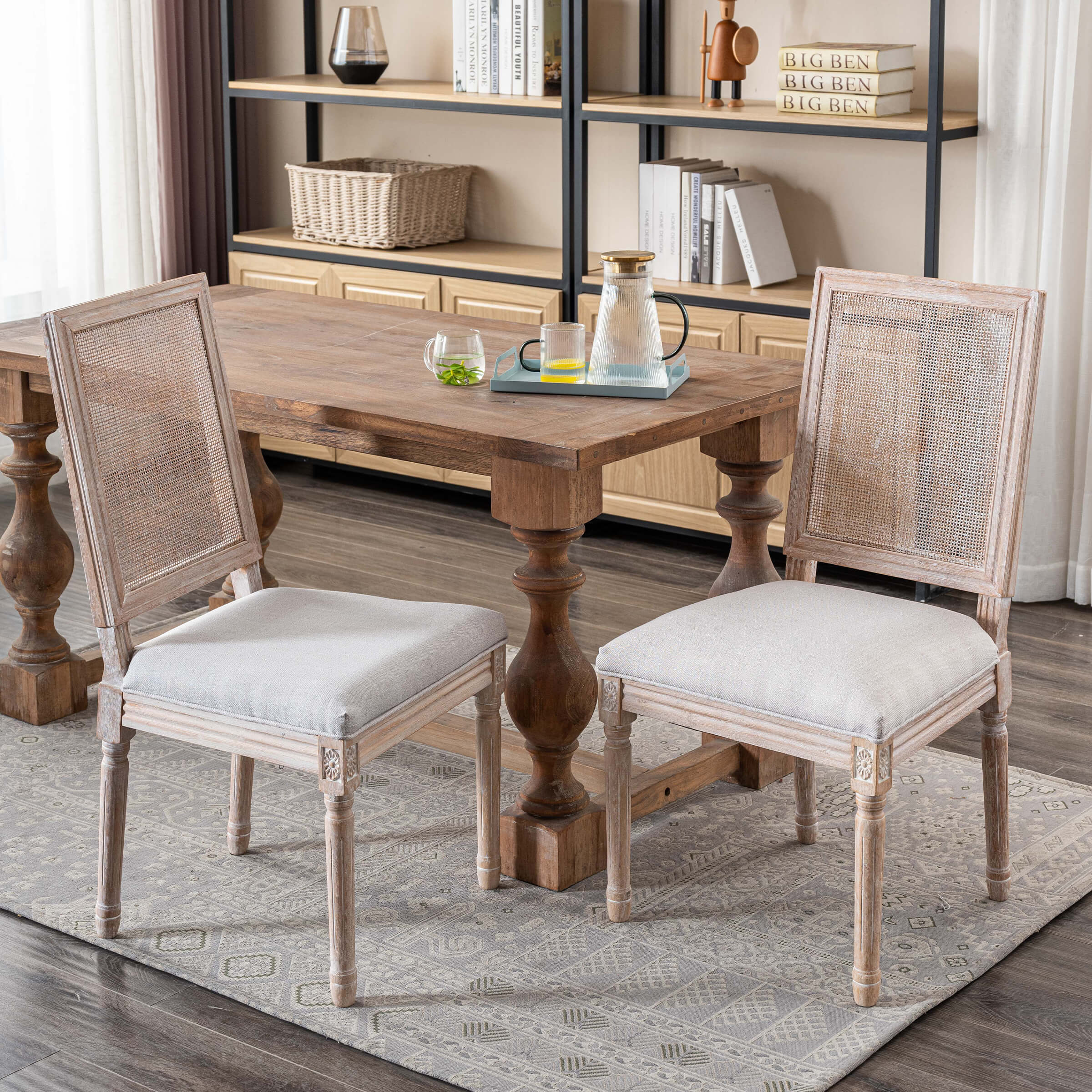 Farmhouse Dining Chairs Set of 2 - 7106DC