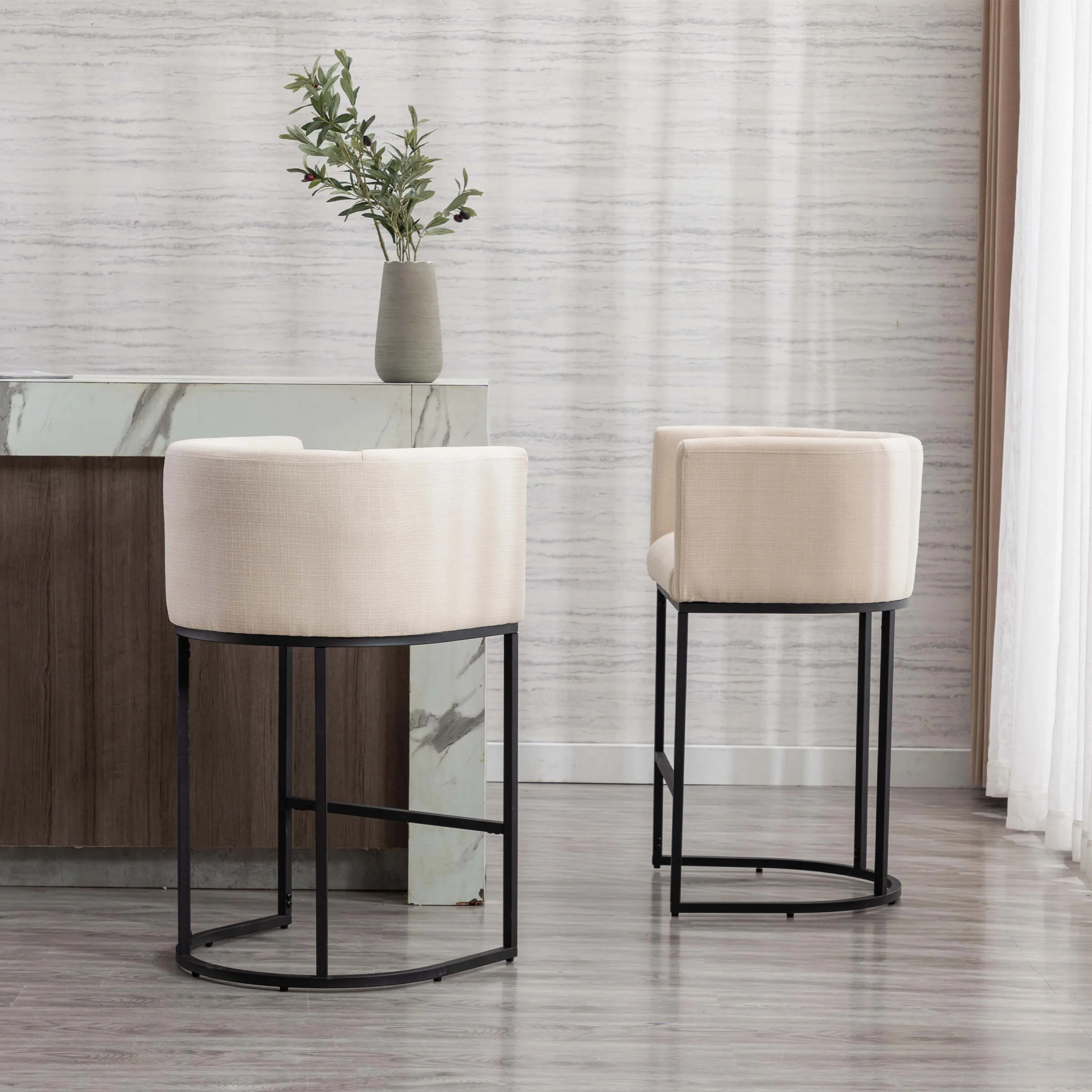 24"H-32"H Metal Frame Counter Stool 1 PCS - 5690 - Image 63
