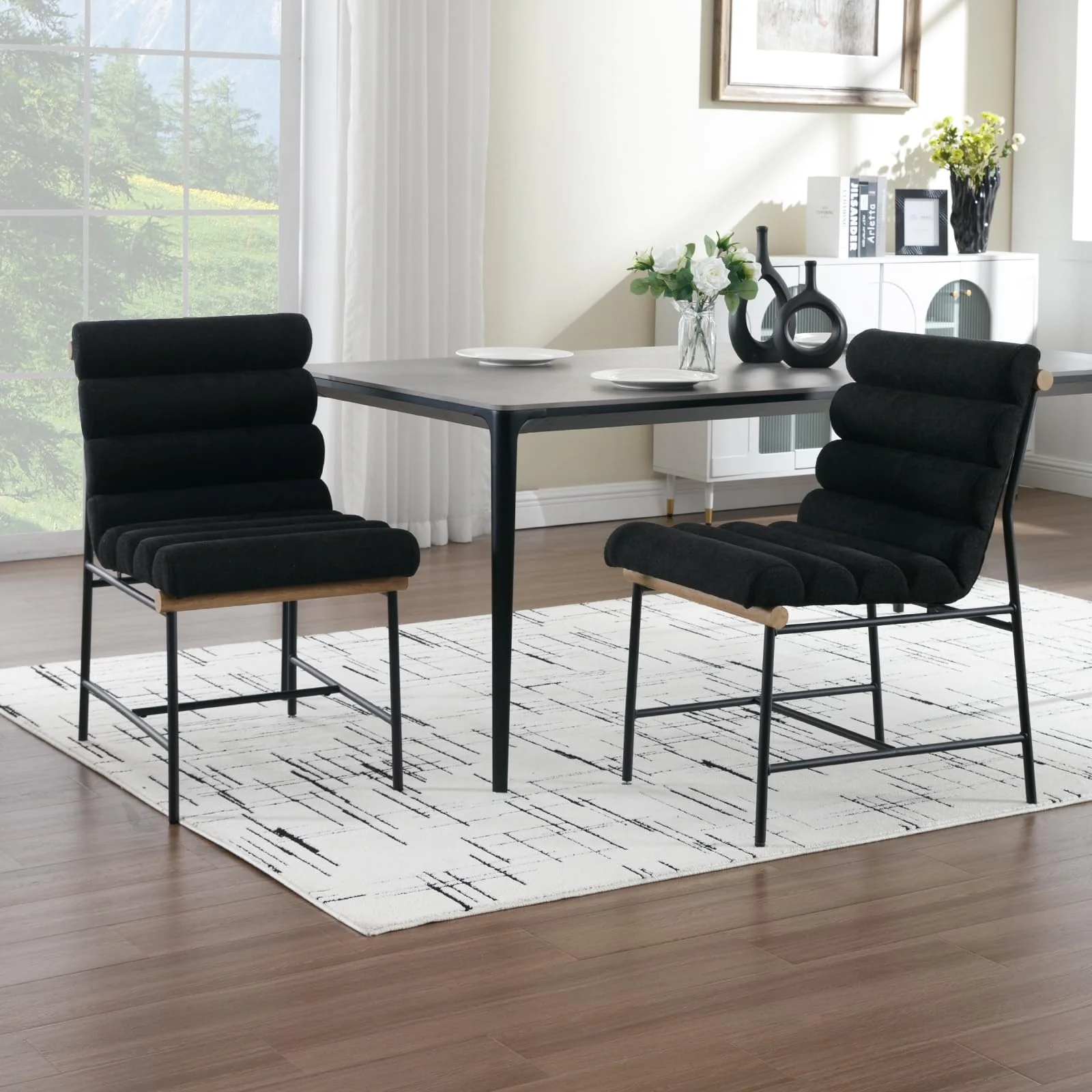 Modern Upholstered Dining Chairs Set of 2 - 10005DC
