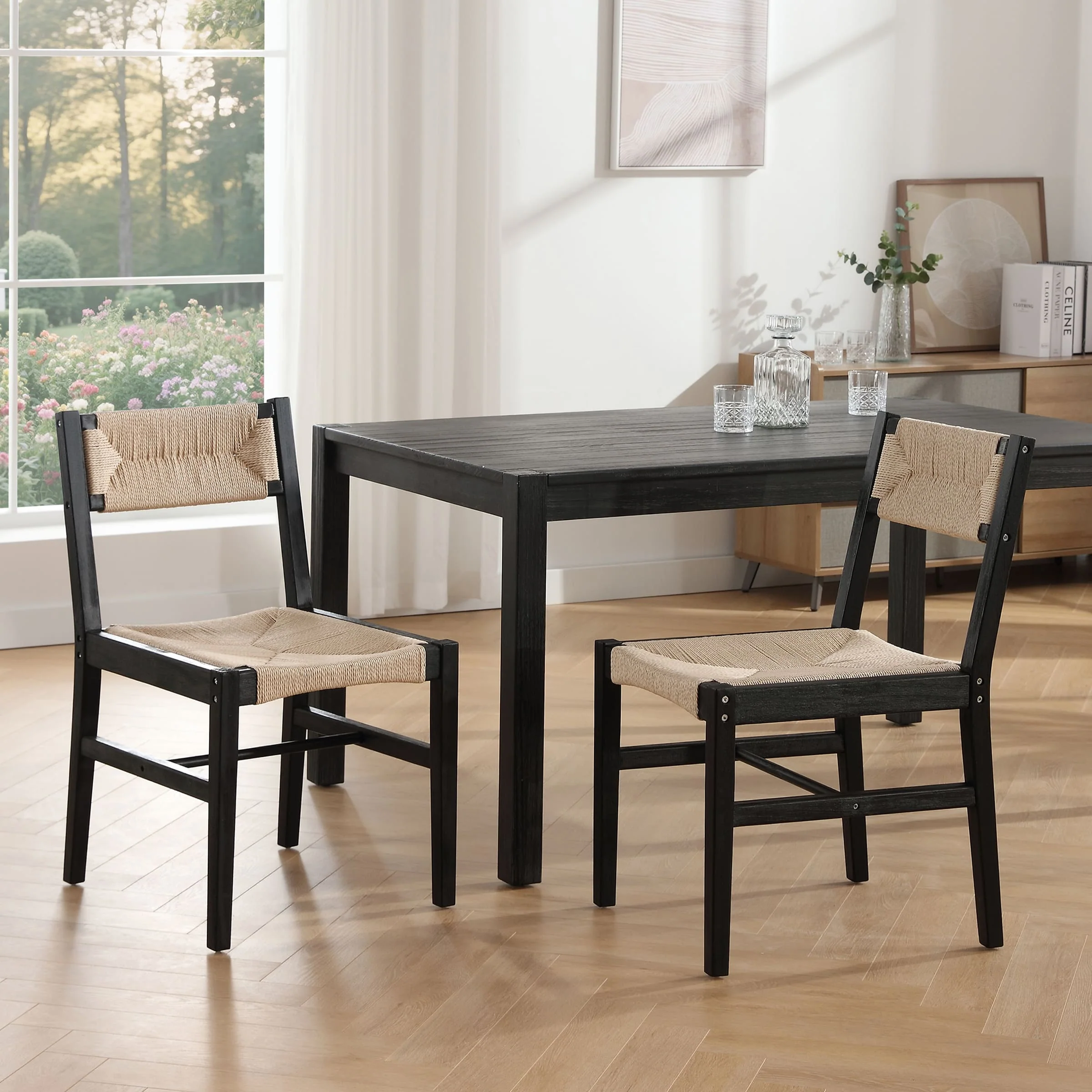 Rattan Dining Chair Set of 2 - 2226DC