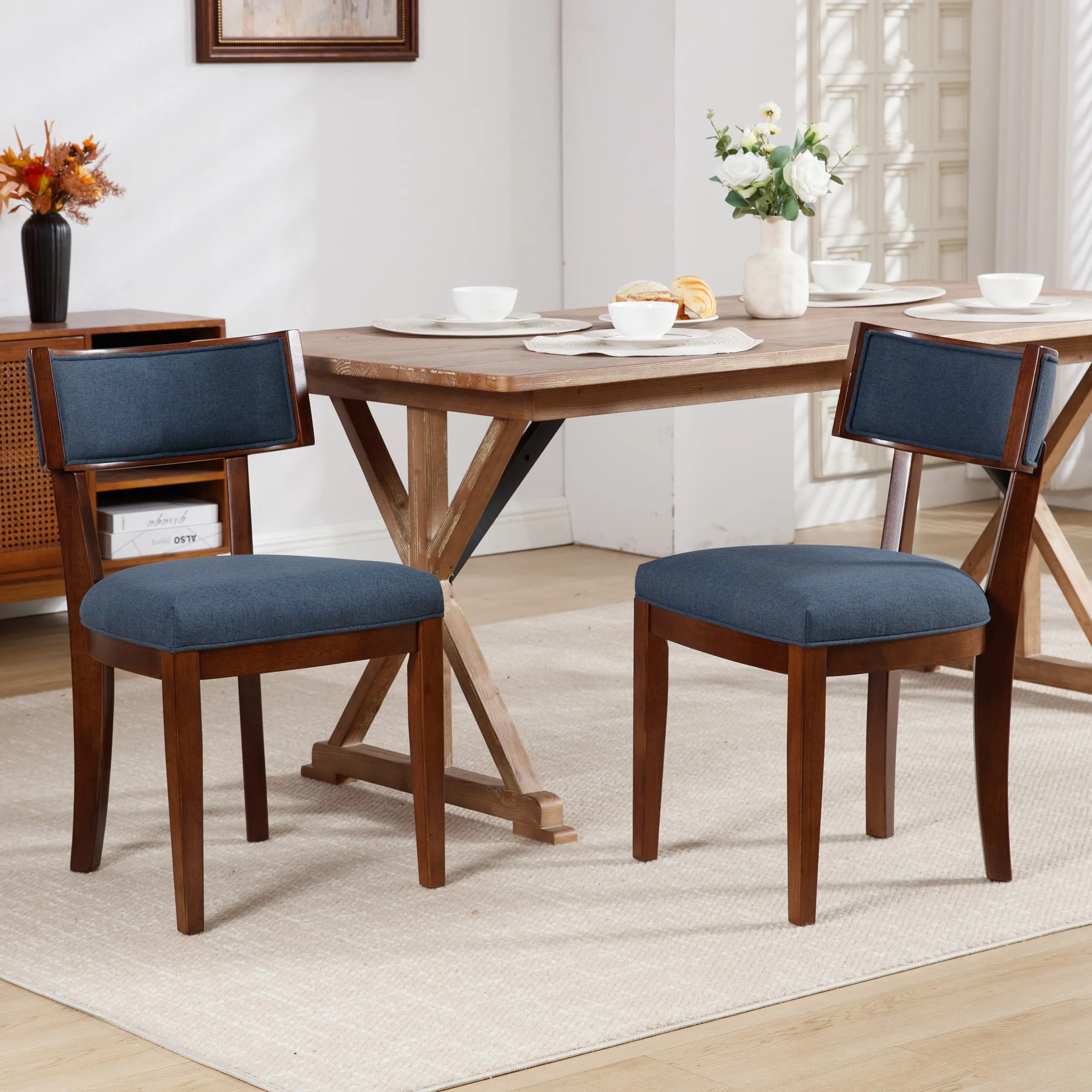 Solid Wood Dining Chairs Set of 2 - X061DC
