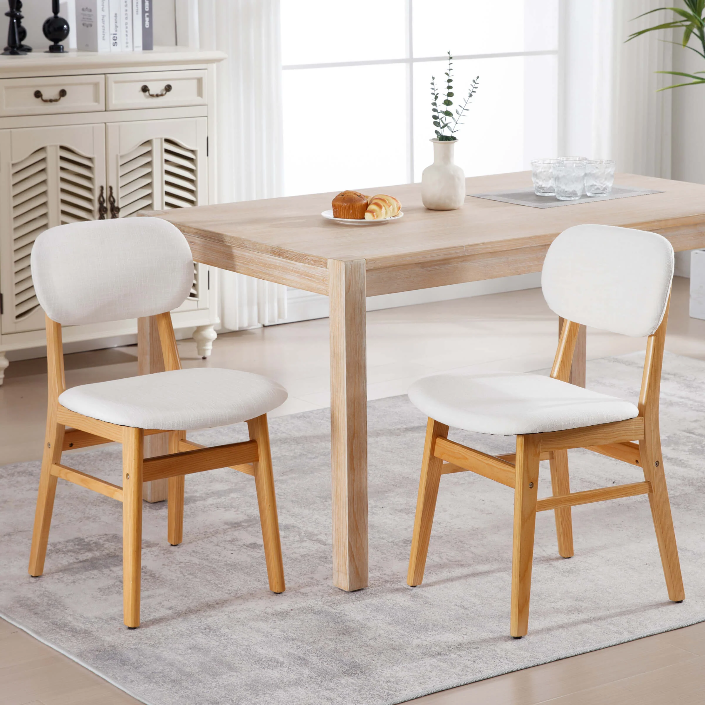 Nordic Style Dining Chairs Set of 2 - 9009DC