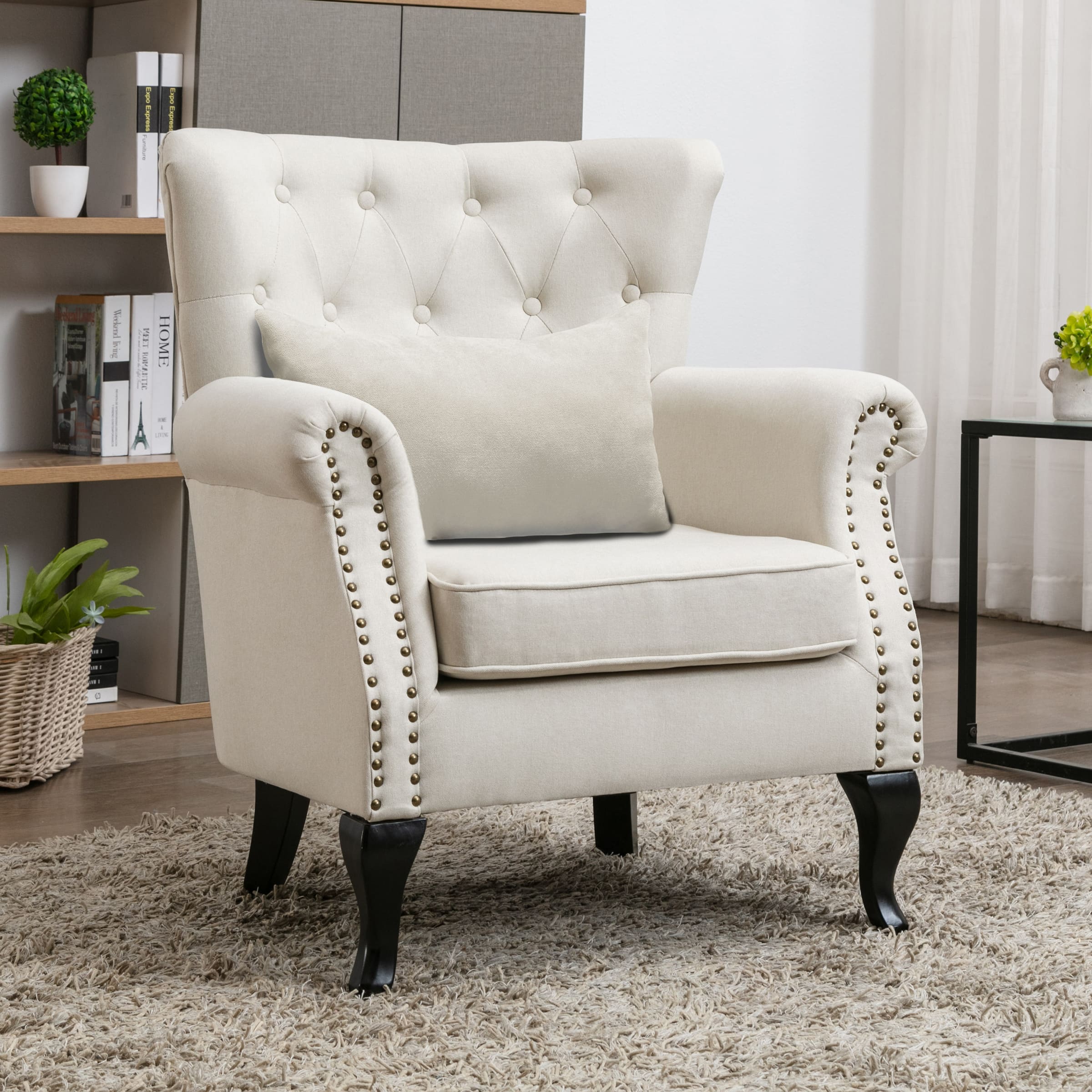 Wingback Tufted Accent Chair - XXX1AC