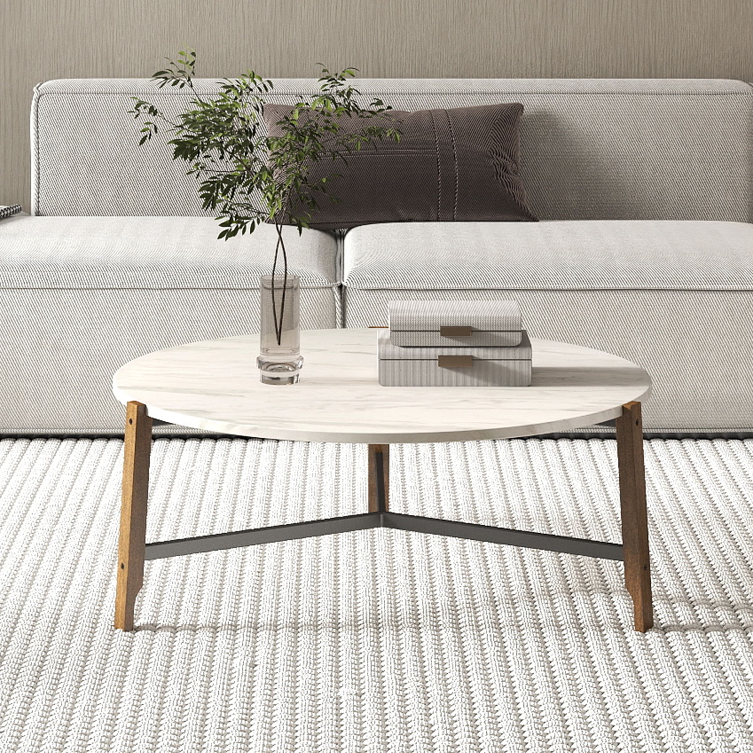 Modern Mid-Century Round Coffee Table - 00918CT