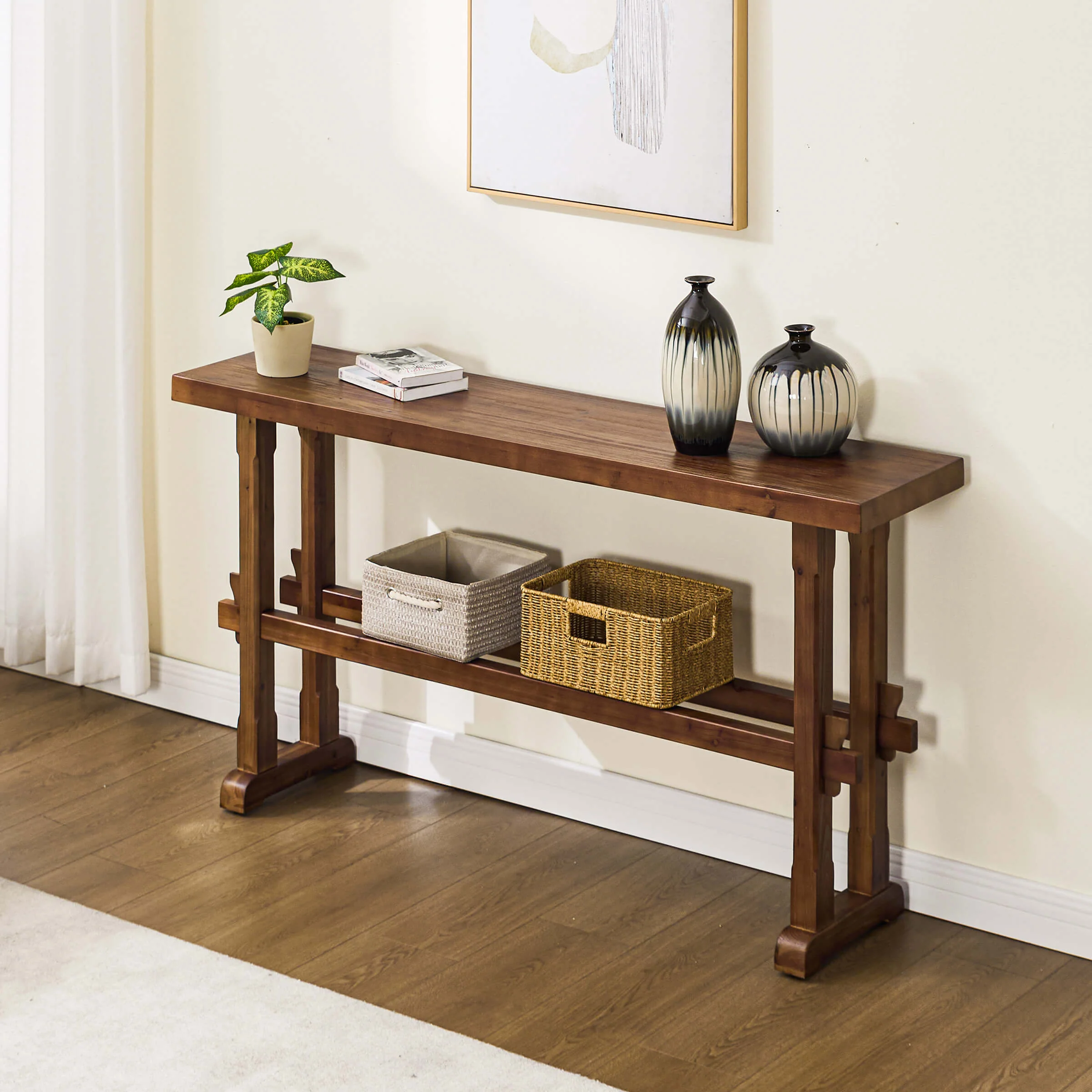 59" Farmhouse Narrow Entryway Table - 22646ET