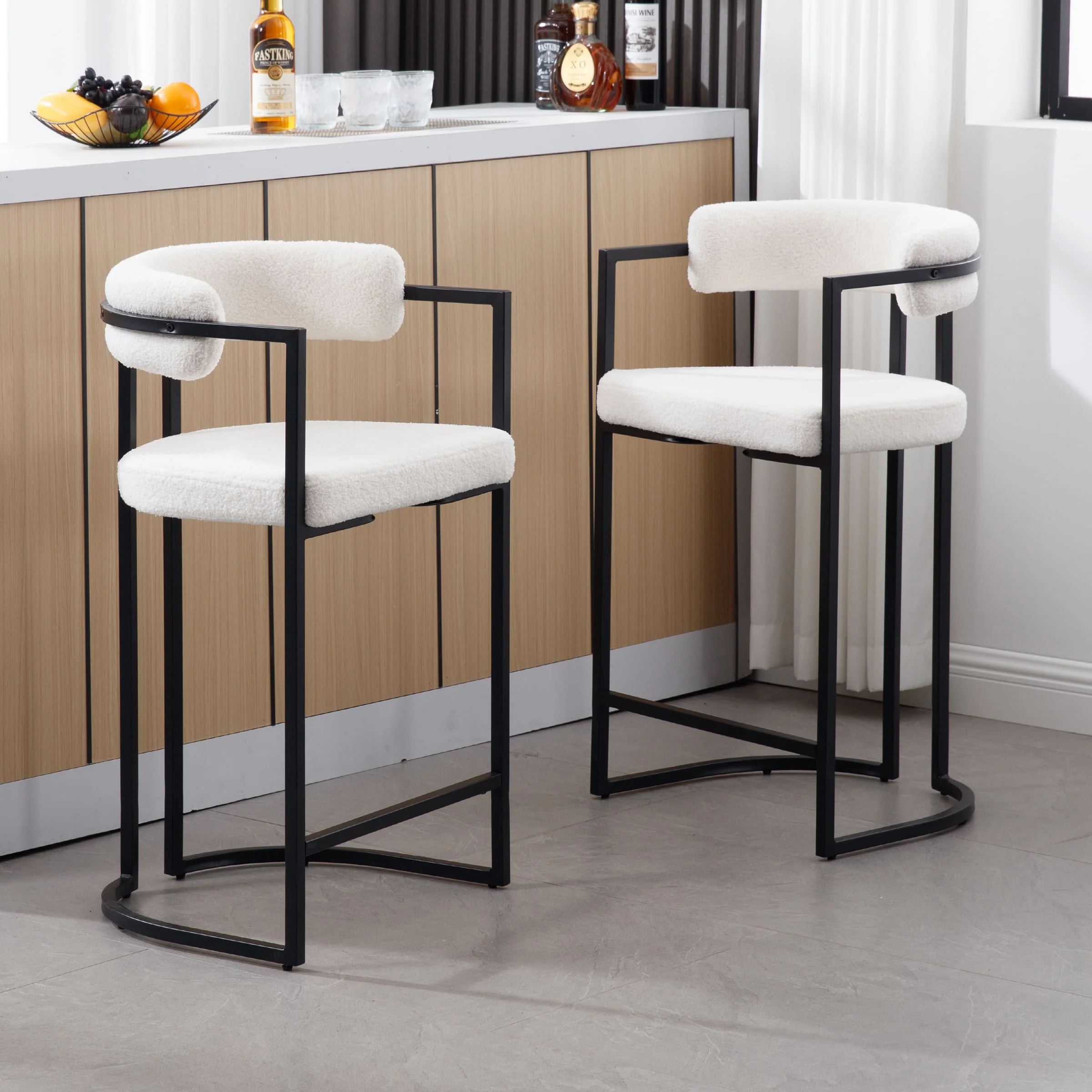 26"H & 30"H Industrial Counter & Bar Stools Set of 2 - X323