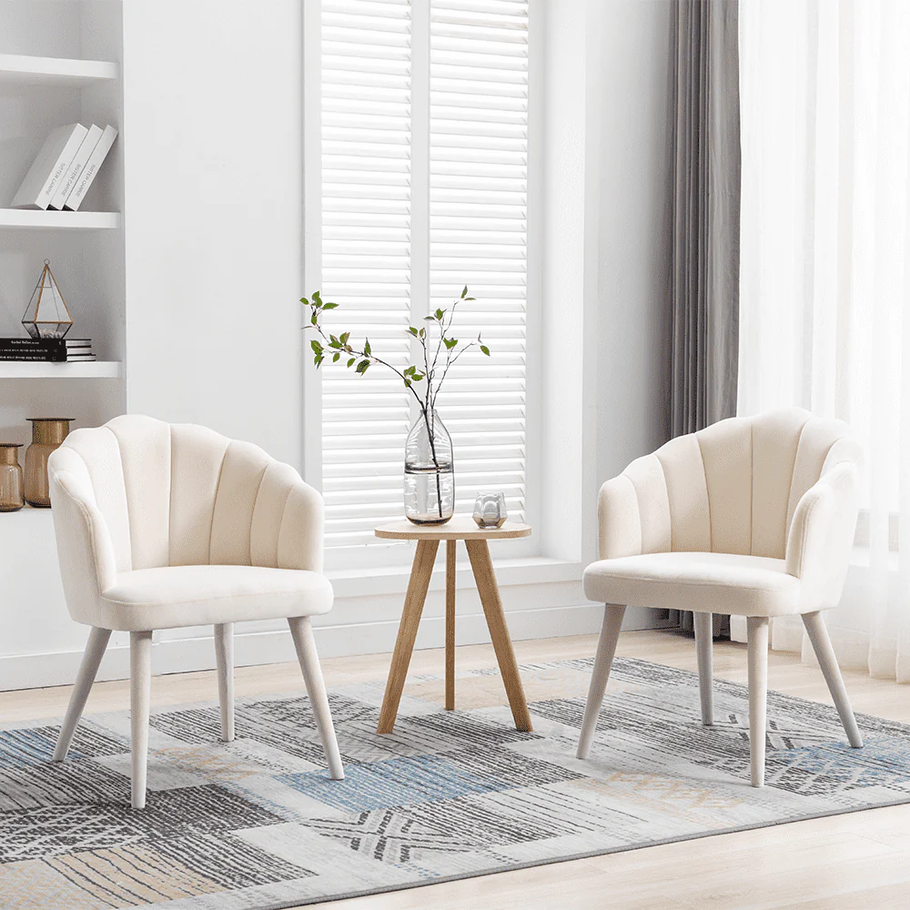 Velvet Dining Chairs Set of 2 - 7753DC
