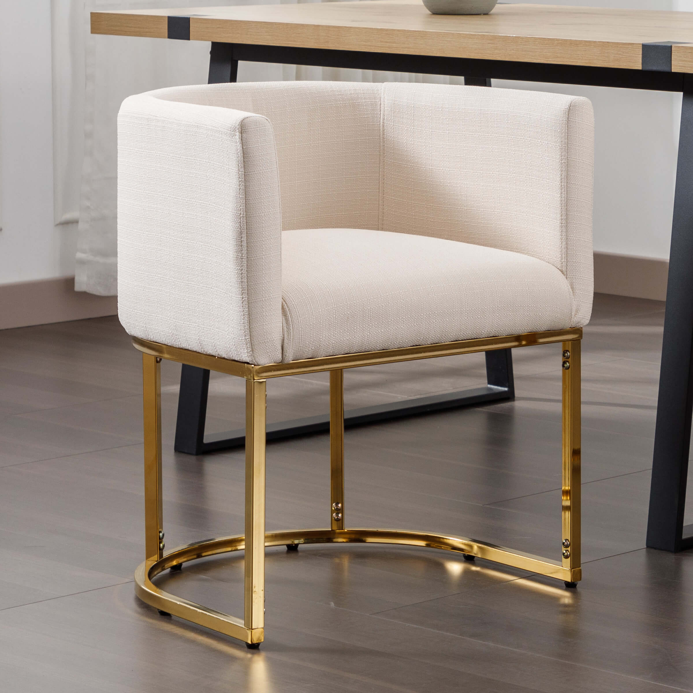 Barrel Back Upholstered Dining Chair 1PCS - 1869DC
