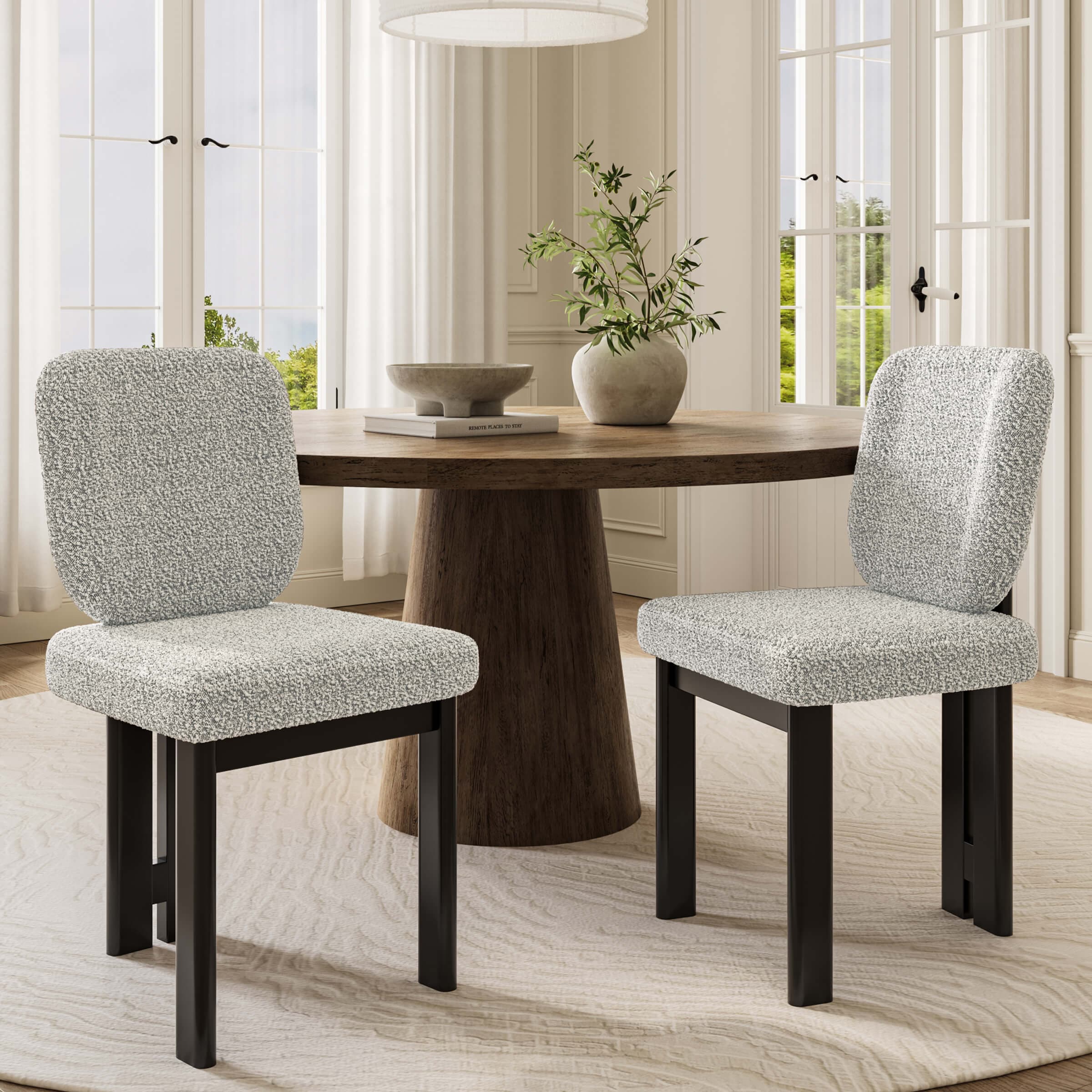 Modern Upholstered Dining Chairs Set of 2 – X5517DC