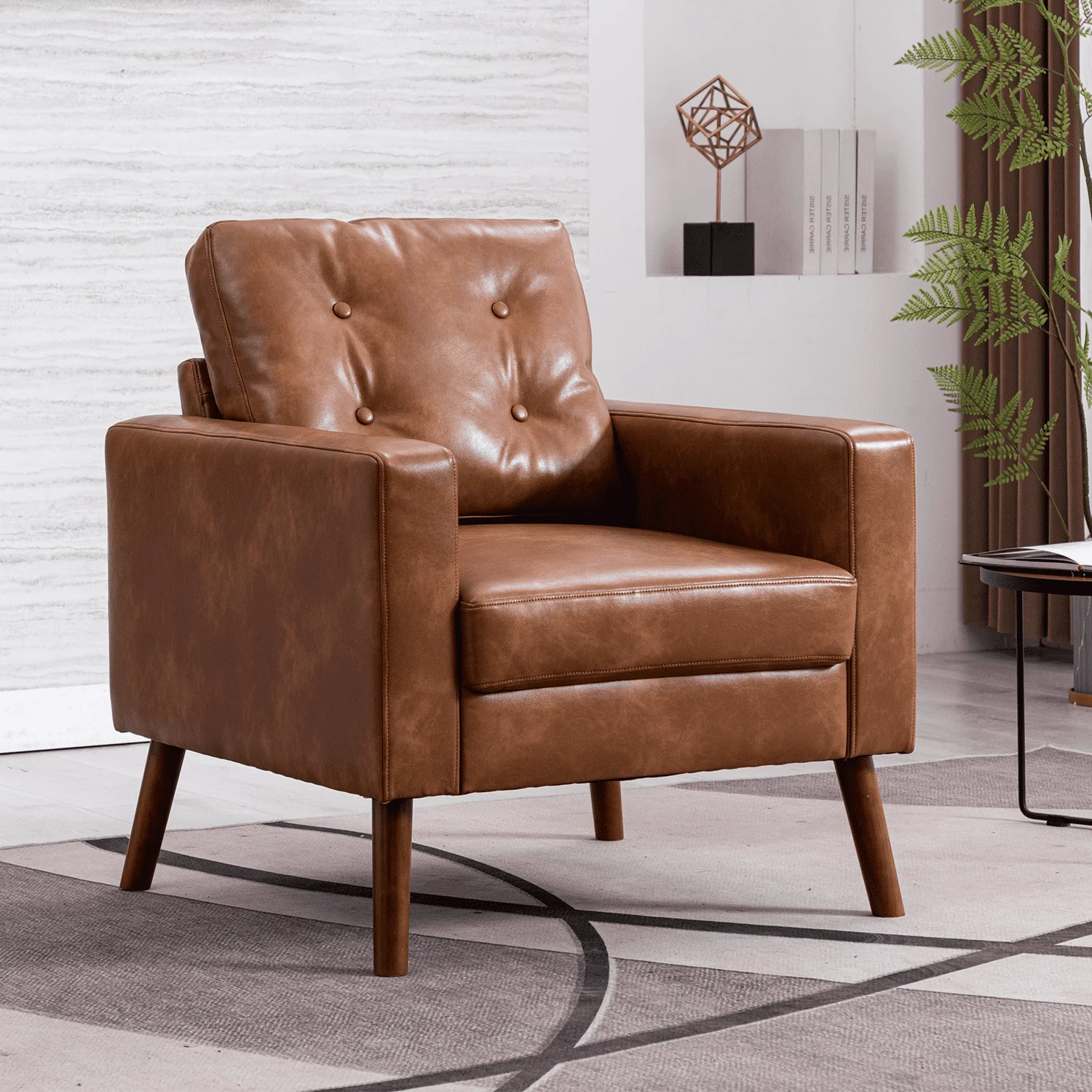 Mid Century Modern Tufted Accent Chair 1 PCS - XX16AC